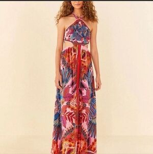 Farm Rio Macaw Tropical Dress
